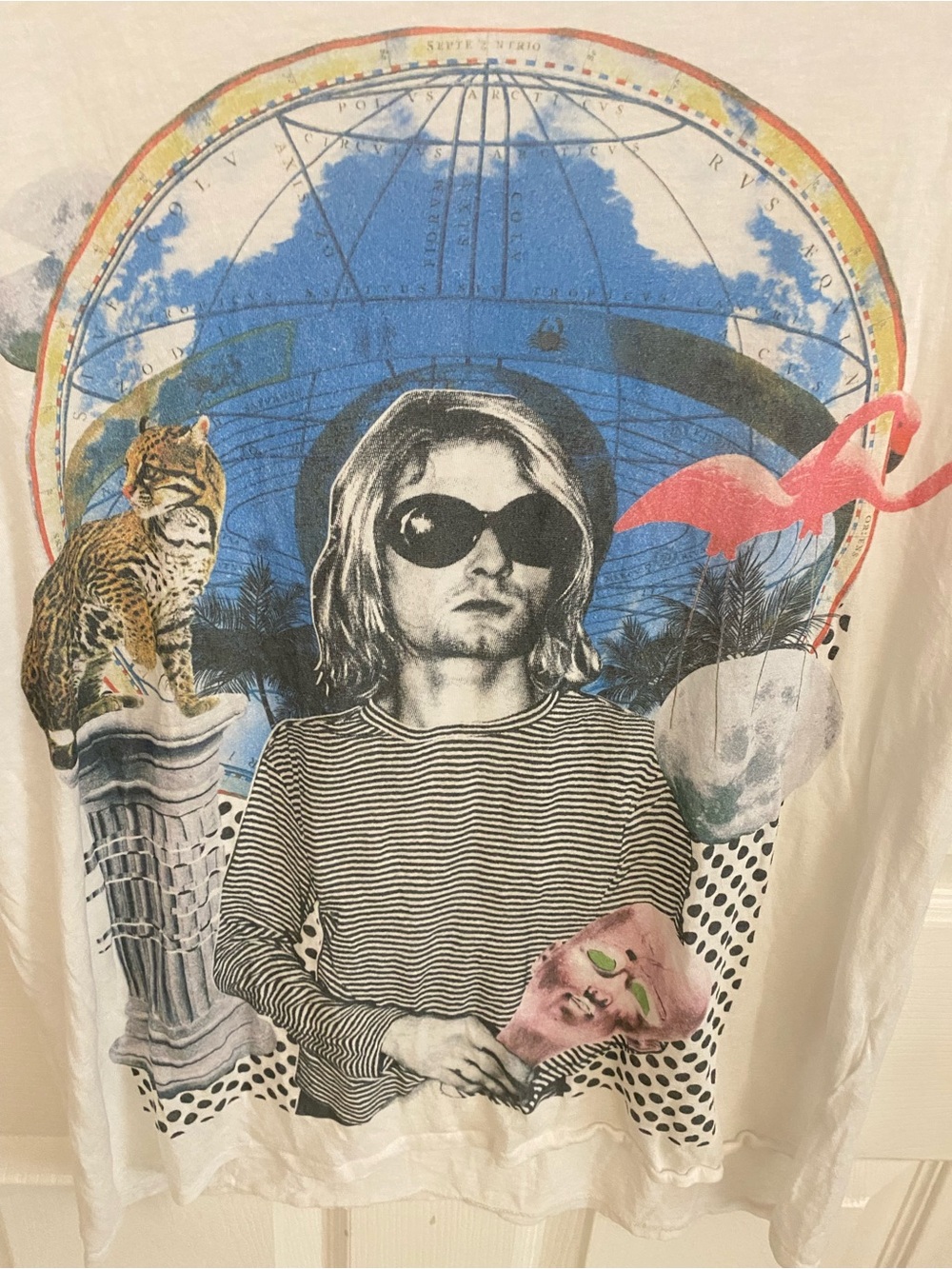 R13 Kurt pink flamingo tee - Picture 3 of 6